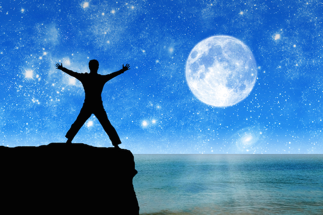Man and the Moon