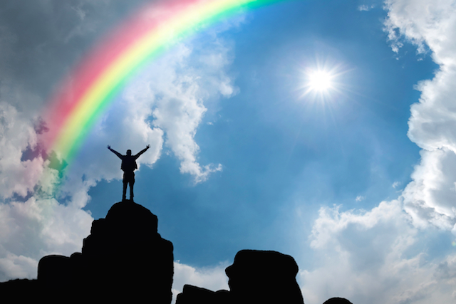 Man and Rainbow
