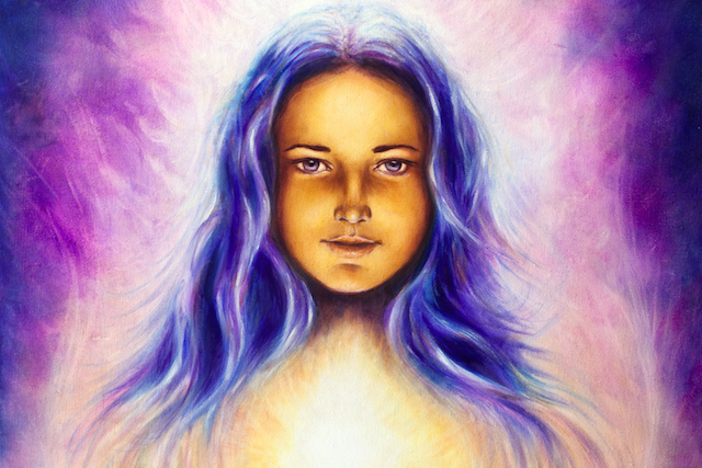 Woman painting