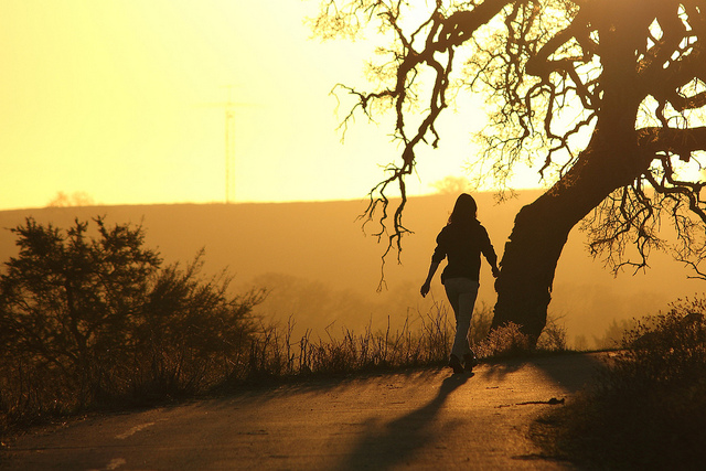 Walking at Sunrise
