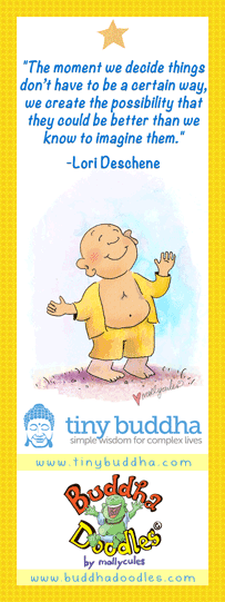 Tiny Buddha. Buddha Doodles Bookmark