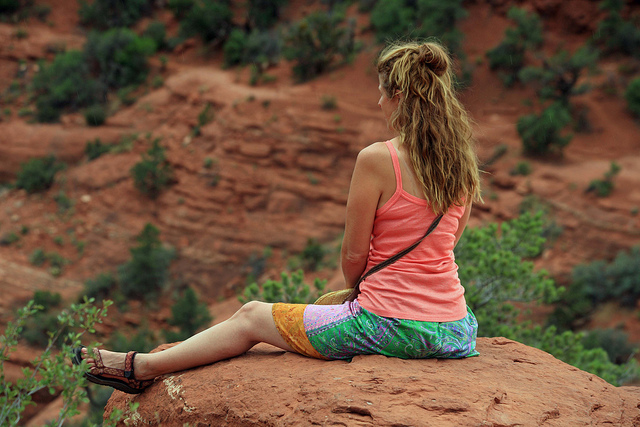 Sitting and reflecting