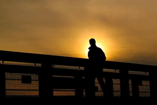 Standing on a Bridge
