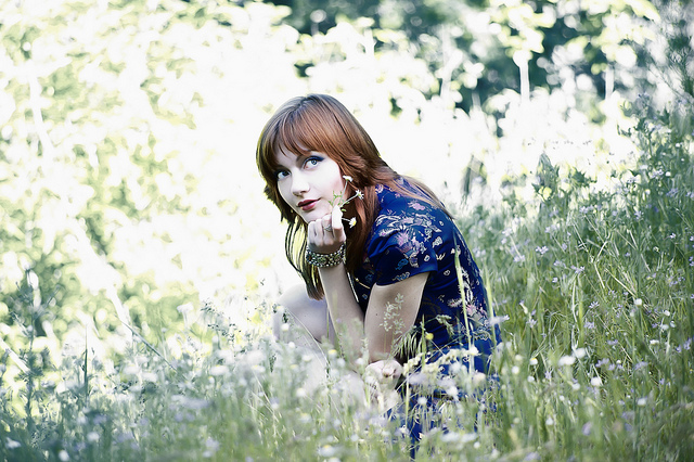 Woman in a field