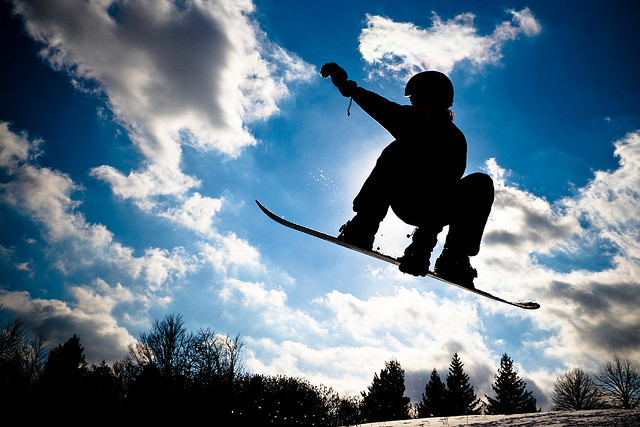 snowboarding