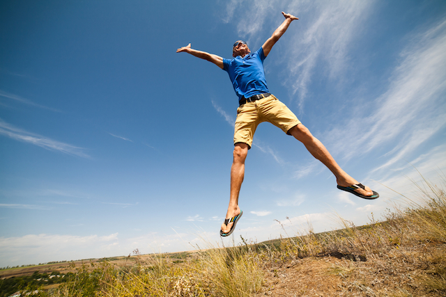 Happy Man Jumping