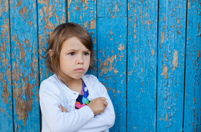Unhappy Little Girl
