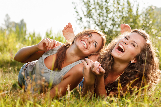 Friends Laughing