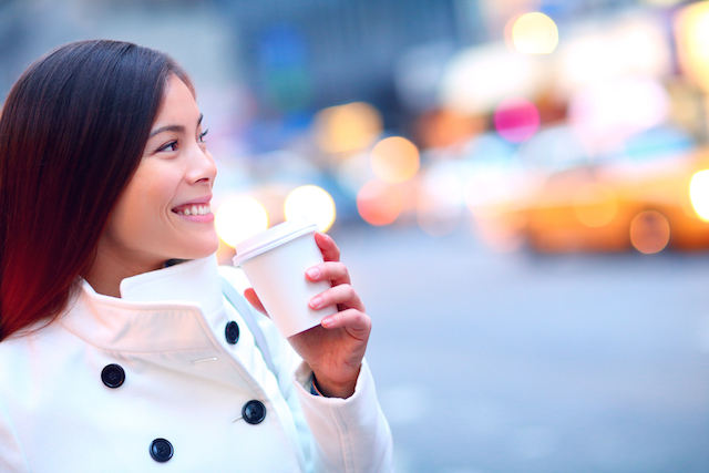 Woman Drinking Coffee