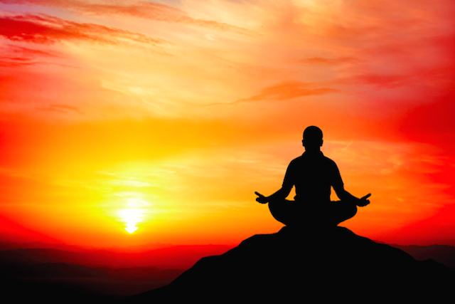 Man Meditating