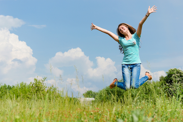 Woman Jumping