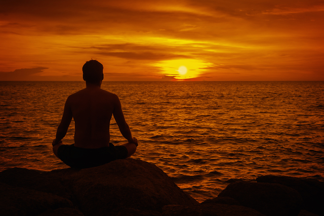 Man Meditating