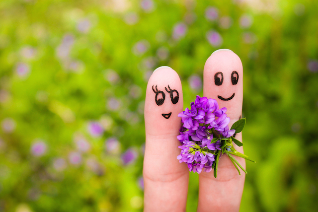 Finger Art Couple