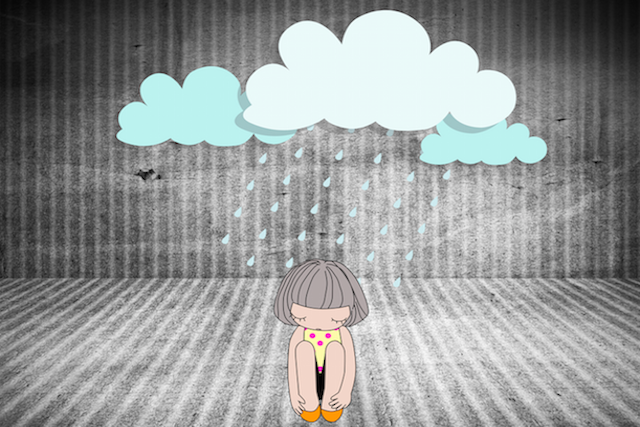 Sad Girl Illustration