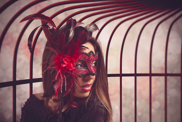 Woman in a Mask