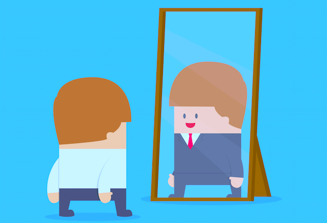 Man and the Mirror