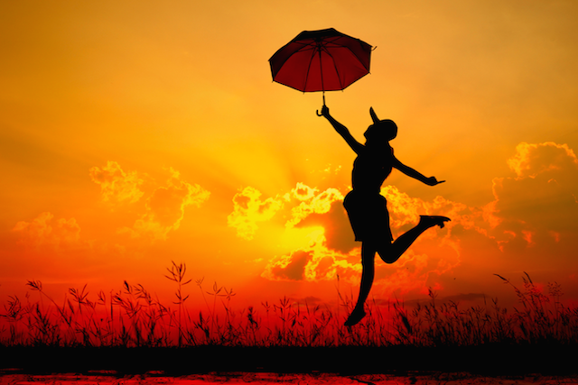 Woman with Umbrella