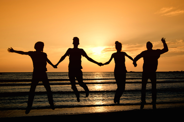 Friends Holding Hands