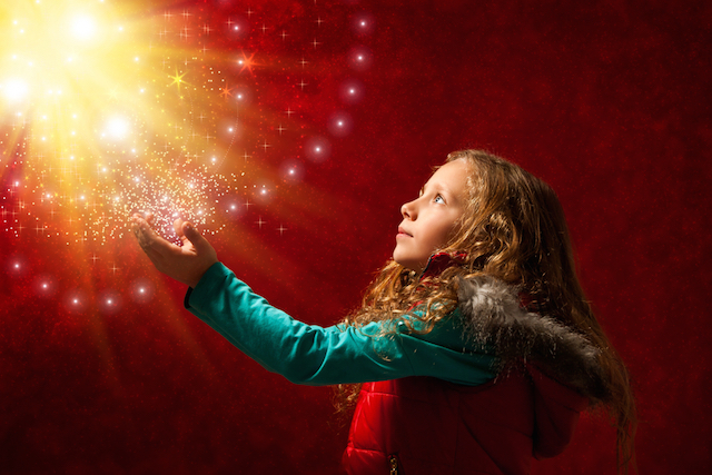 Girl Touching Stars