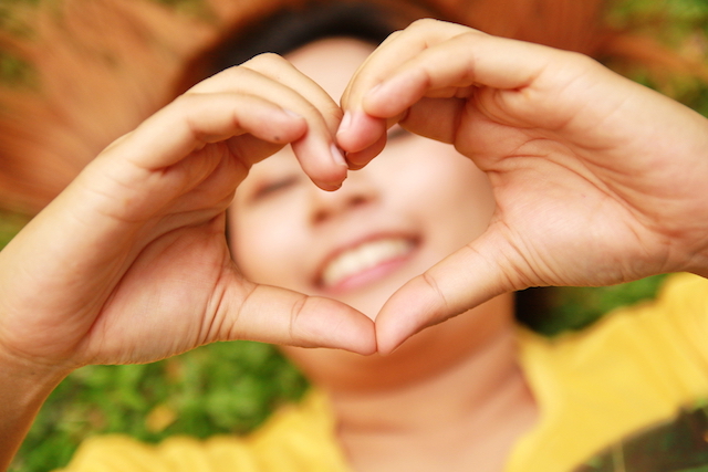 Hands in Heart Shape