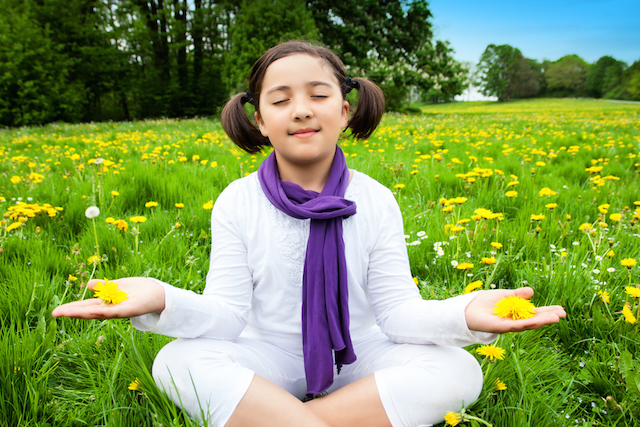 Little Girl Meditating