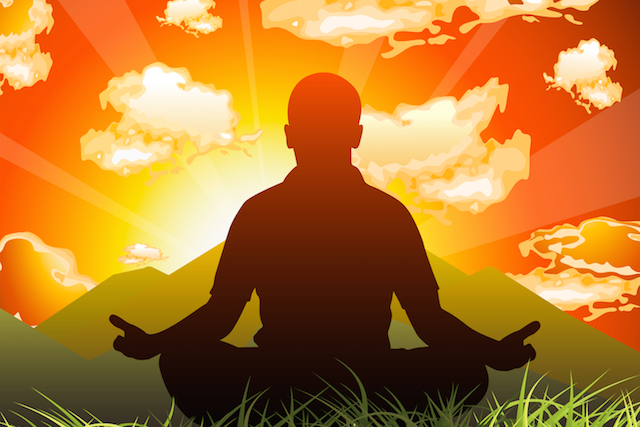 Man Meditating