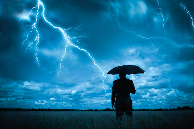 Man in a Storm