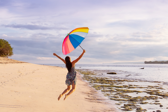 Woman with Umbrella