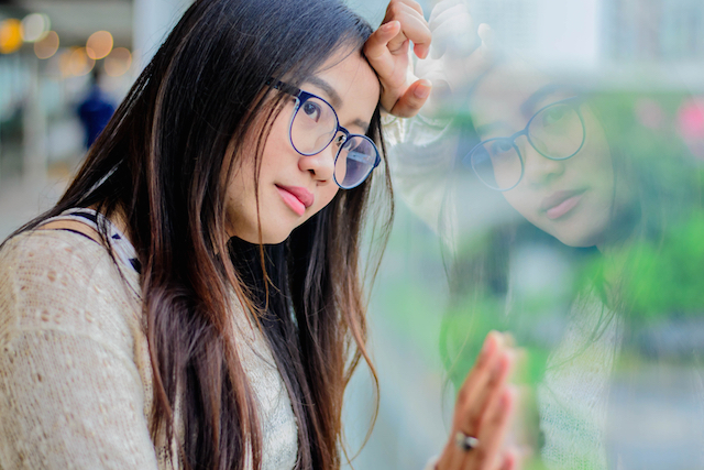 Sad Woman Reflection