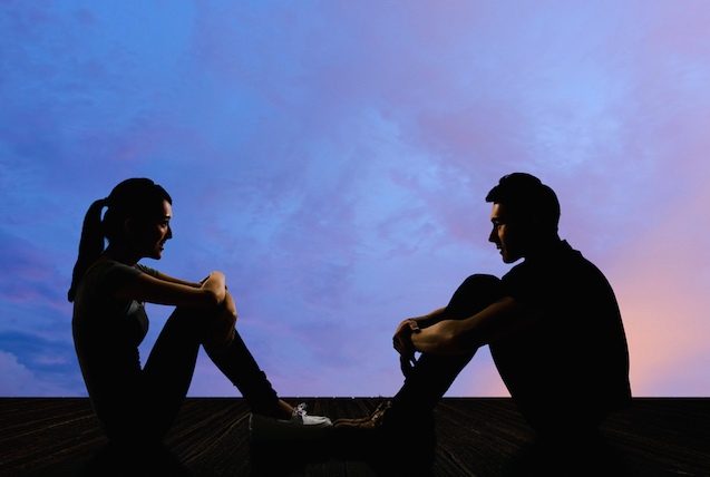 Couple Facing Each Other