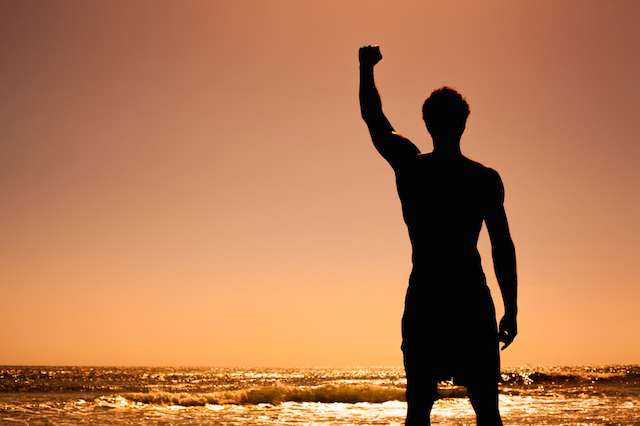 Man Finding Strength