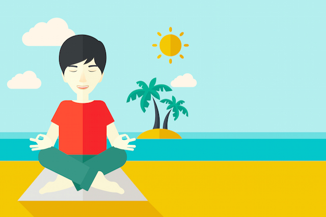 Man Meditating