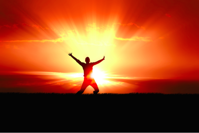 Man in Rays of Sun