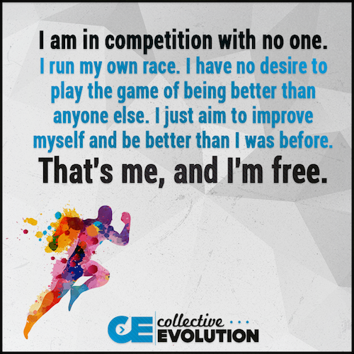 I am in compteition with no one