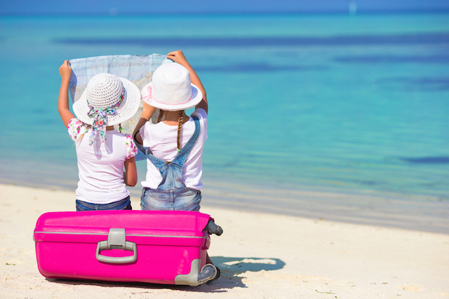 Little Girls with Map