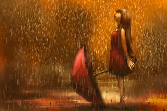 Girl in the Rain