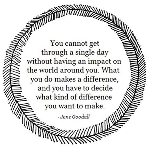 What you do makes a difference