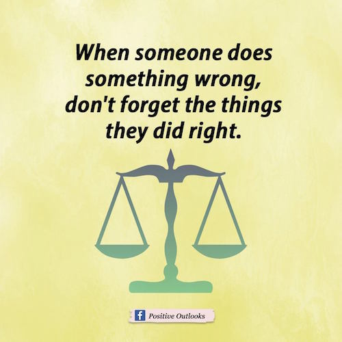 When someone does wrong