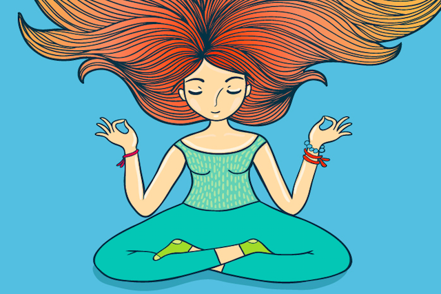 Meditating Girl