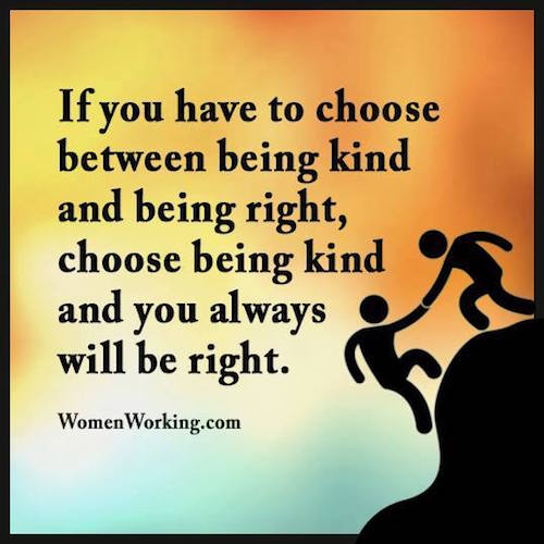 Choose being kind