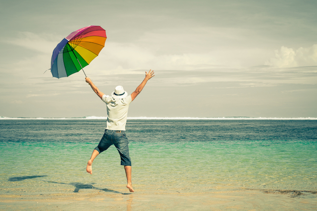 Happy Man Jumping
