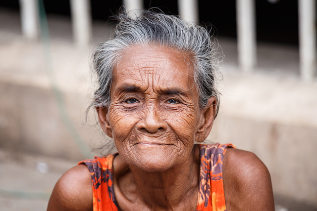 Happy Old Woman