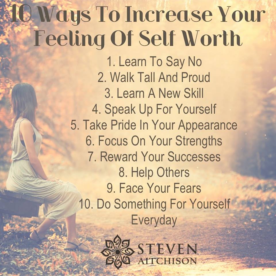 10 ways to increase your self-worth
