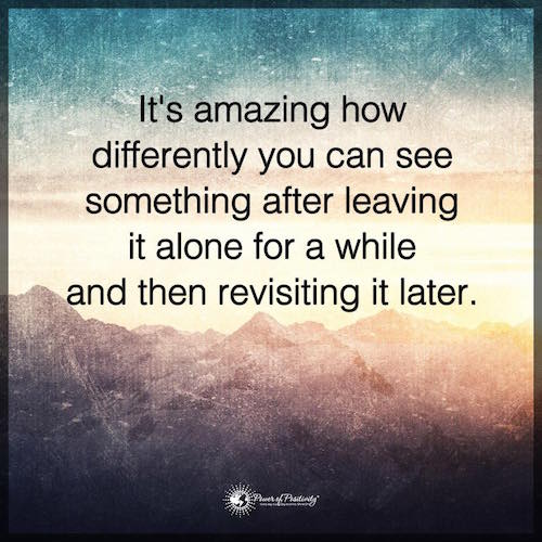 How differently you can see something
