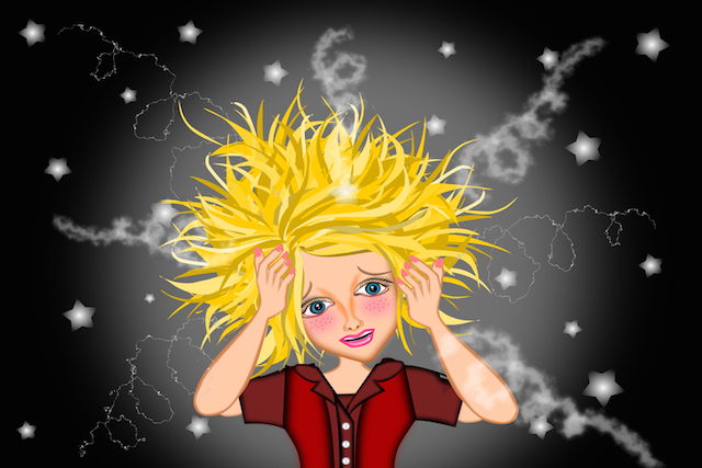 Stressed woman