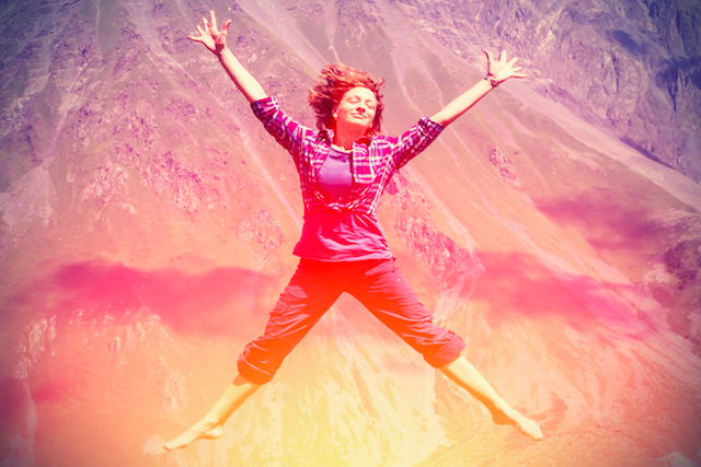 Woman Jumping