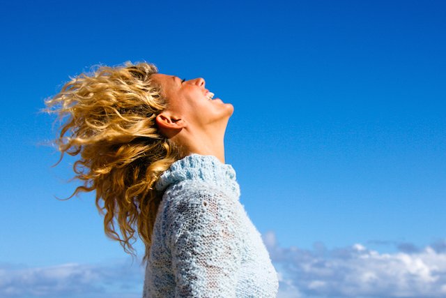 Carefree woman