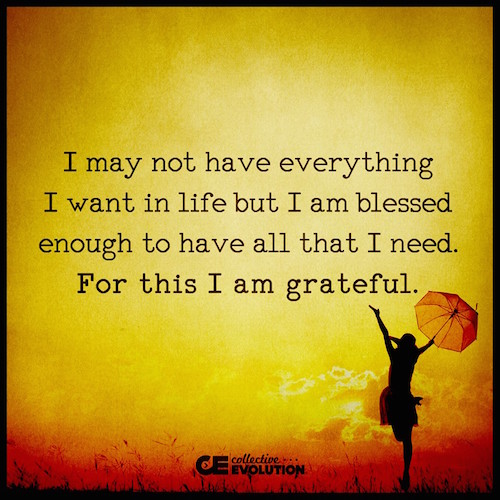 I have all that I need