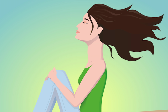 Seated woman