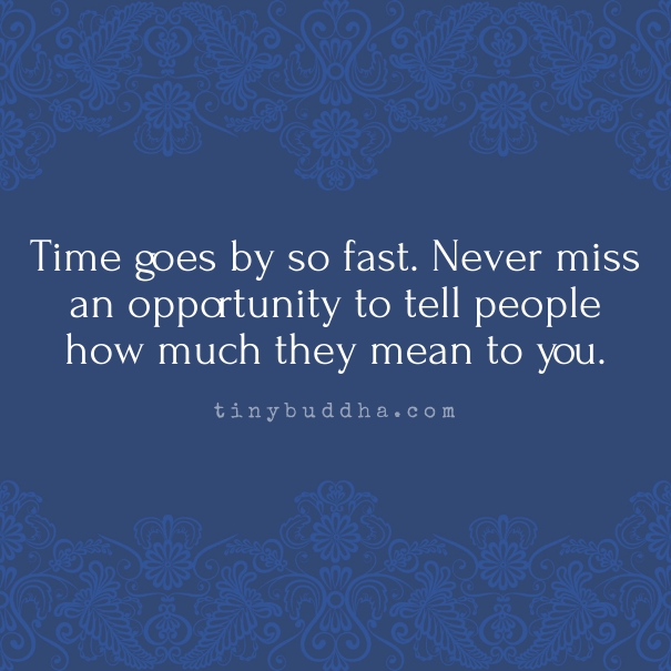 Time goes by so fast
